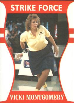 1991 Little Sun Ladies Pro Bowling Tour Strike Force #35 Vicki Montgomery Front